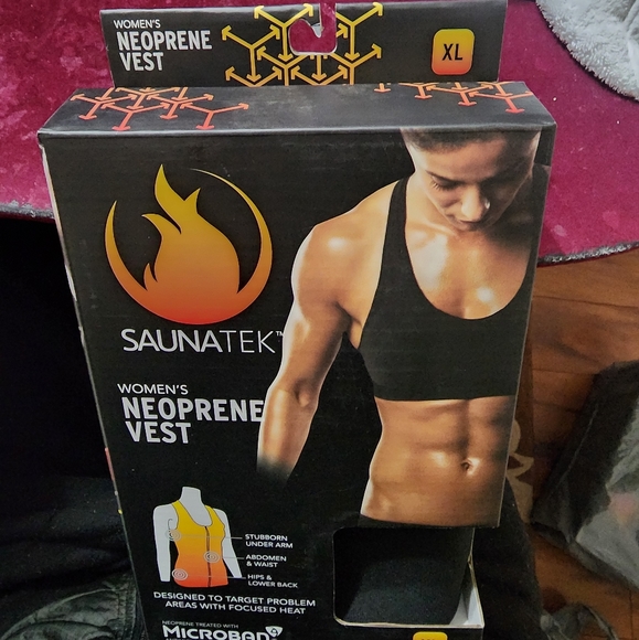 SaunaTek Women's Sauna Sweat Suit Vest for Exercise and Heat Training, Neoprene - Picture 10 of 11